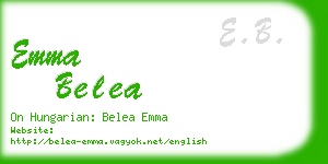 emma belea business card